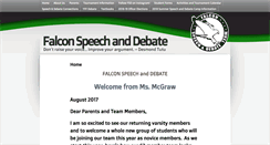 Desktop Screenshot of falcondebate.com