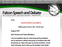 Tablet Screenshot of falcondebate.com